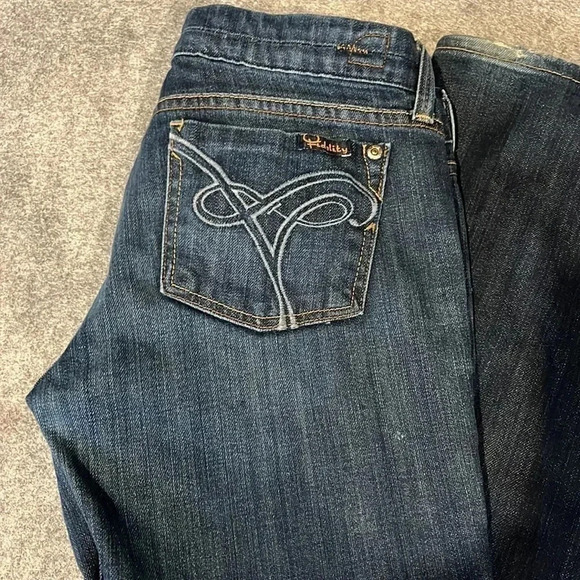 Fidelity Denim Japan Rose Skinny Flare in Midnight Sapphire size 27 - Picture 8 of 14